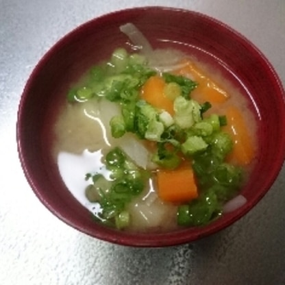 野菜がたくさん入っているお味噌汁大好きなんです(＾ω＾)♪♪
ゴロゴロと根菜が入ってて、とっても美味しかったですd=(^o^)=b
また、作ります☆★☆★